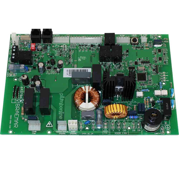 Braemar Gas Ducted Heater PCB Suits TQ 4 & 5 Star PN. 651972